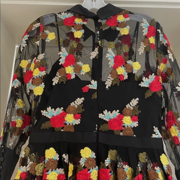 New! Badgley Mischka floral embroidered gown - Picture 4 of 6